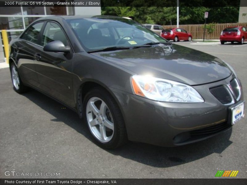 Granite Metallic / Ebony 2006 Pontiac G6 V6 Sedan