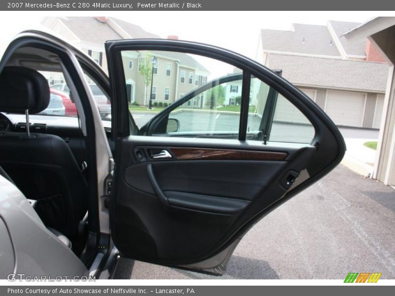 Pewter Metallic / Black 2007 Mercedes-Benz C 280 4Matic Luxury