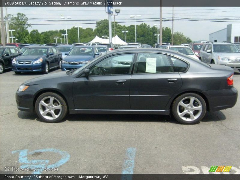 Diamond Gray Metallic / Off Black 2009 Subaru Legacy 2.5i Sedan