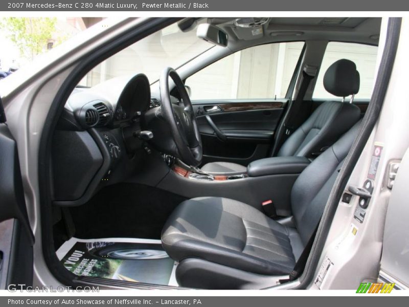 Pewter Metallic / Black 2007 Mercedes-Benz C 280 4Matic Luxury