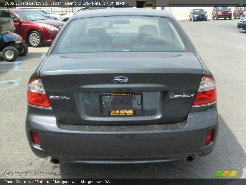 Diamond Gray Metallic / Off Black 2009 Subaru Legacy 2.5i Sedan