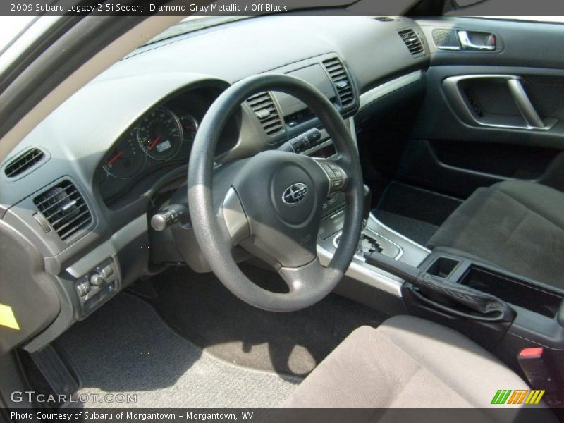 Diamond Gray Metallic / Off Black 2009 Subaru Legacy 2.5i Sedan