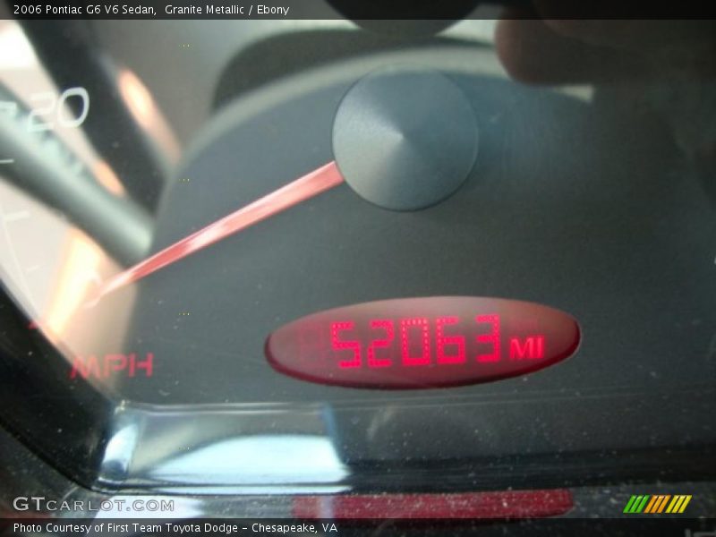 Granite Metallic / Ebony 2006 Pontiac G6 V6 Sedan