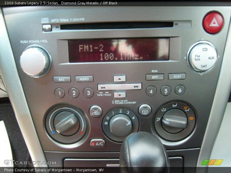 Diamond Gray Metallic / Off Black 2009 Subaru Legacy 2.5i Sedan