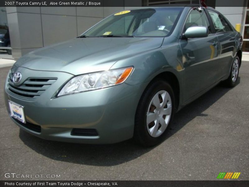 Aloe Green Metallic / Bisque 2007 Toyota Camry LE