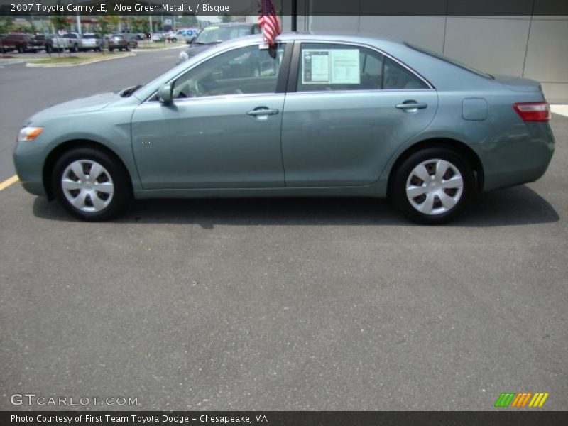 Aloe Green Metallic / Bisque 2007 Toyota Camry LE