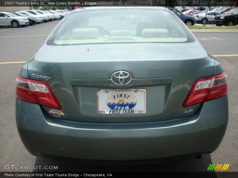 Aloe Green Metallic / Bisque 2007 Toyota Camry LE
