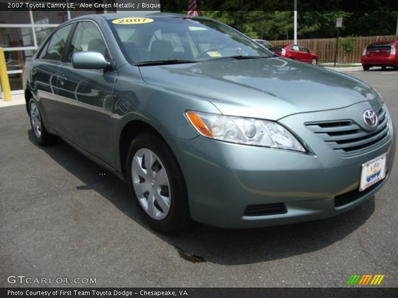 Aloe Green Metallic / Bisque 2007 Toyota Camry LE