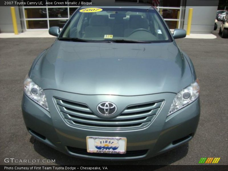 Aloe Green Metallic / Bisque 2007 Toyota Camry LE