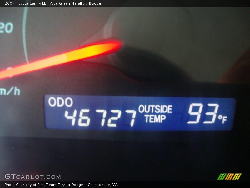 Aloe Green Metallic / Bisque 2007 Toyota Camry LE