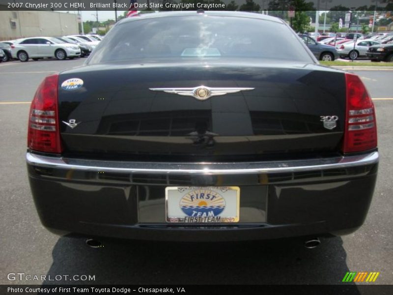 Brilliant Black / Dark Slate Gray/Light Graystone 2007 Chrysler 300 C HEMI