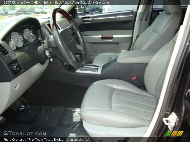 Brilliant Black / Dark Slate Gray/Light Graystone 2007 Chrysler 300 C HEMI