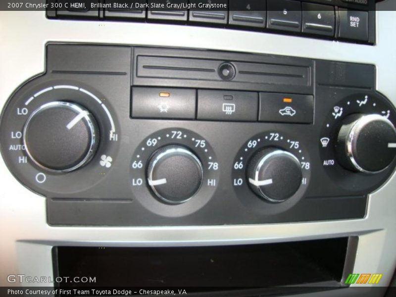 Brilliant Black / Dark Slate Gray/Light Graystone 2007 Chrysler 300 C HEMI