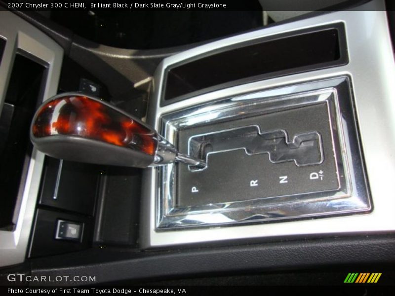 Brilliant Black / Dark Slate Gray/Light Graystone 2007 Chrysler 300 C HEMI