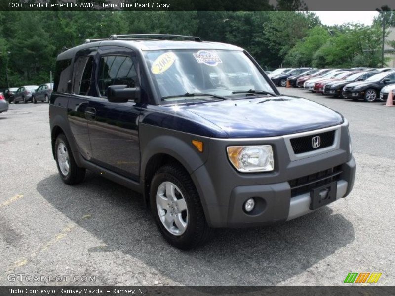 Eternal Blue Pearl / Gray 2003 Honda Element EX AWD