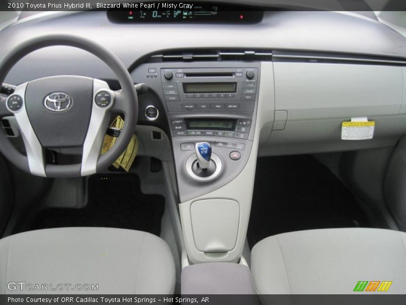 Blizzard White Pearl / Misty Gray 2010 Toyota Prius Hybrid III
