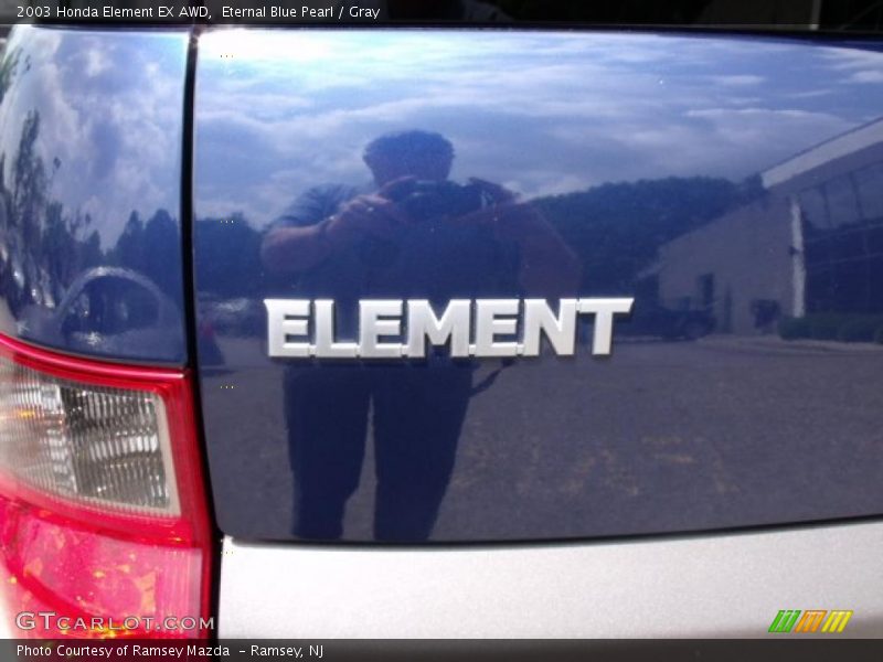Eternal Blue Pearl / Gray 2003 Honda Element EX AWD