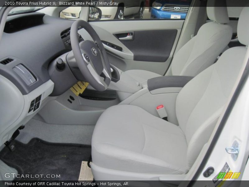 Blizzard White Pearl / Misty Gray 2010 Toyota Prius Hybrid III