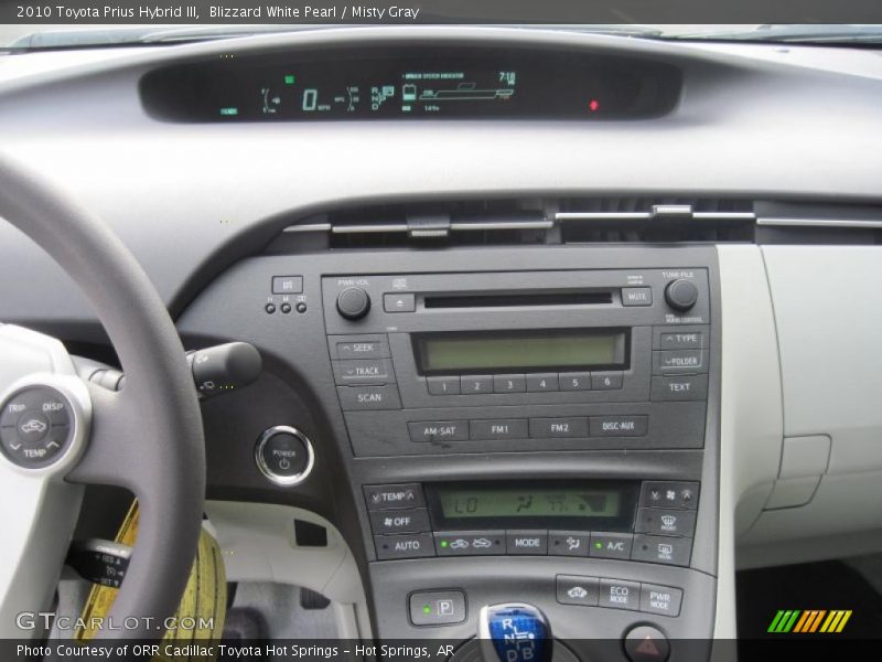 Blizzard White Pearl / Misty Gray 2010 Toyota Prius Hybrid III