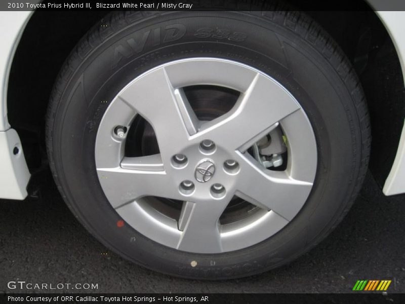 Blizzard White Pearl / Misty Gray 2010 Toyota Prius Hybrid III