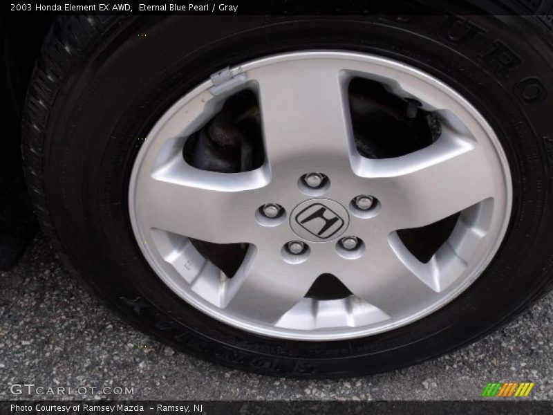 Eternal Blue Pearl / Gray 2003 Honda Element EX AWD