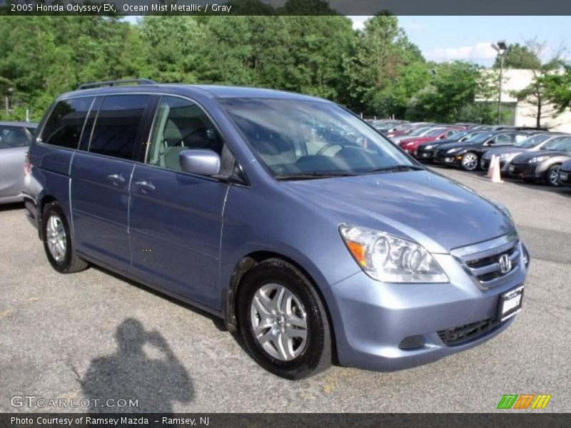 Ocean Mist Metallic / Gray 2005 Honda Odyssey EX