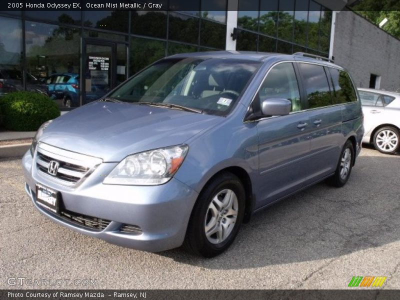 Ocean Mist Metallic / Gray 2005 Honda Odyssey EX