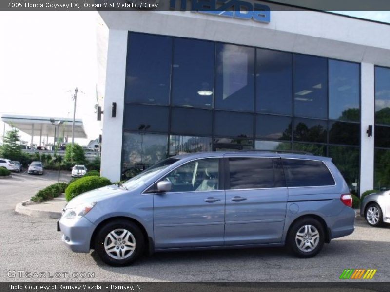 Ocean Mist Metallic / Gray 2005 Honda Odyssey EX