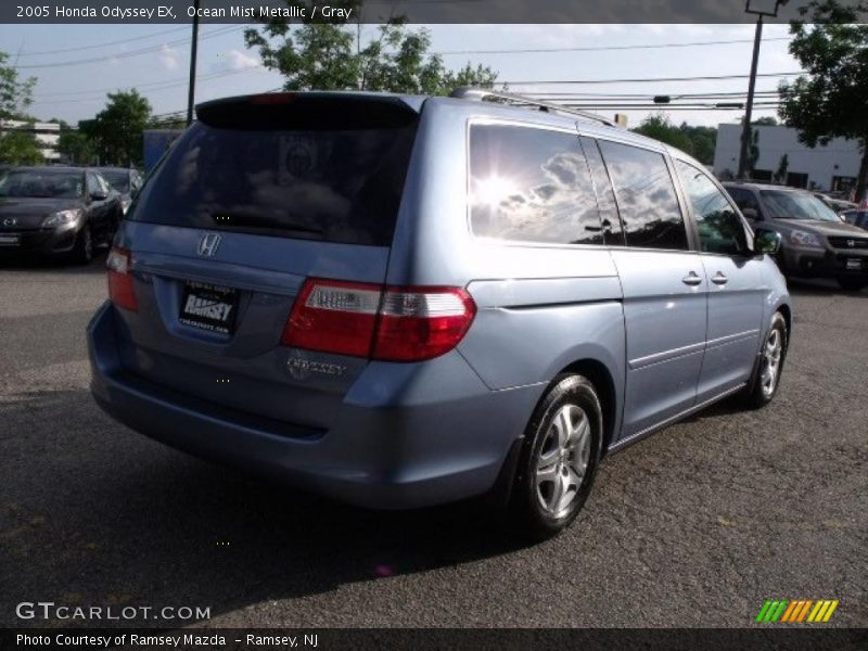 Ocean Mist Metallic / Gray 2005 Honda Odyssey EX