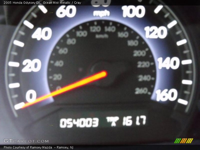 Ocean Mist Metallic / Gray 2005 Honda Odyssey EX
