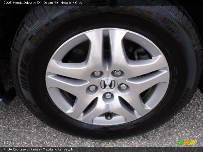 Ocean Mist Metallic / Gray 2005 Honda Odyssey EX