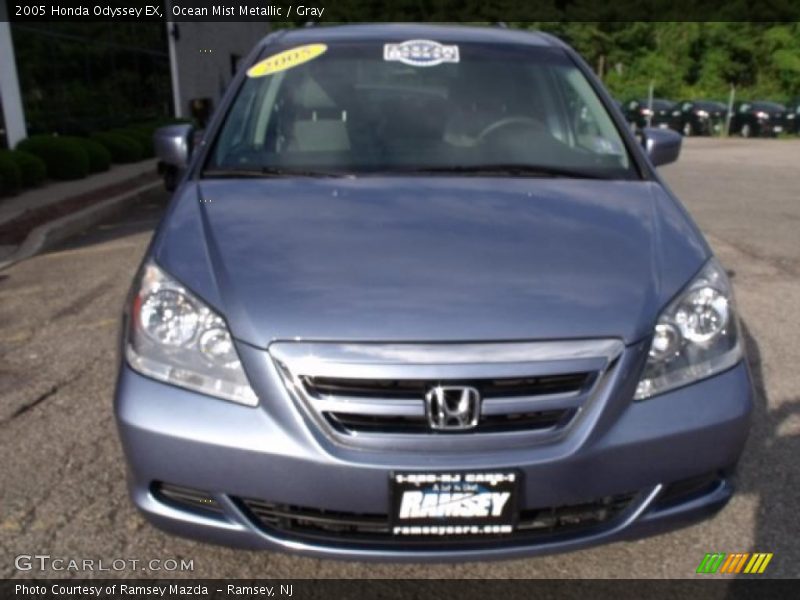 Ocean Mist Metallic / Gray 2005 Honda Odyssey EX