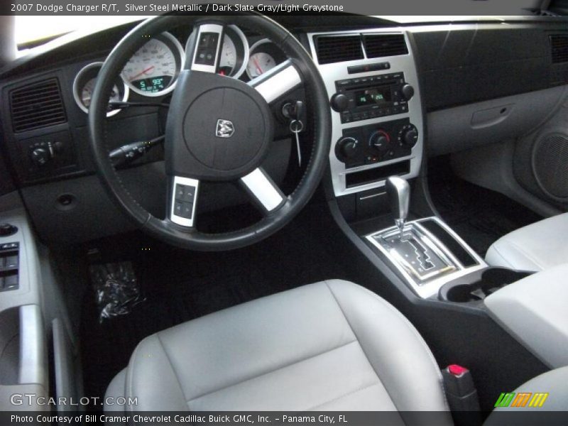 Silver Steel Metallic / Dark Slate Gray/Light Graystone 2007 Dodge Charger R/T