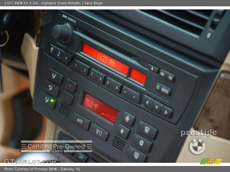 Highland Green Metallic / Sand Beige 2007 BMW X3 3.0si