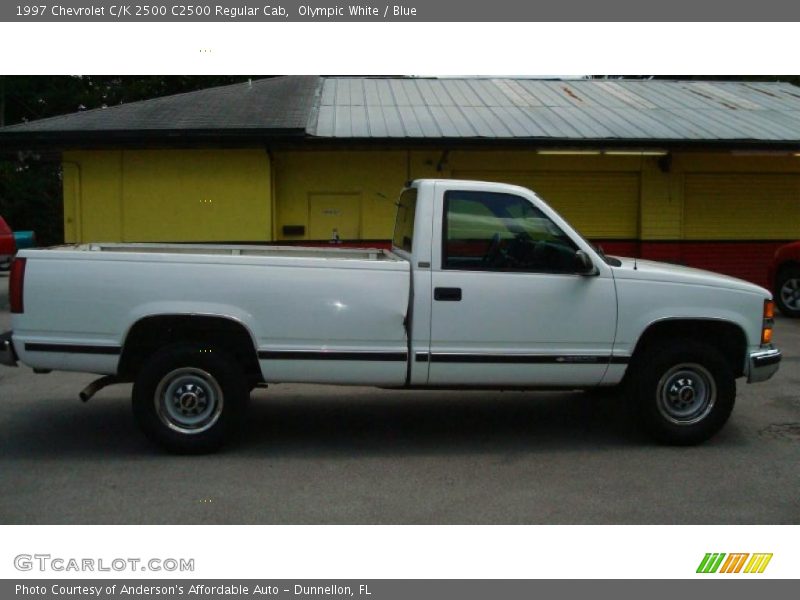 Olympic White / Blue 1997 Chevrolet C/K 2500 C2500 Regular Cab