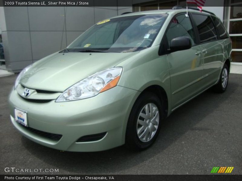 Silver Pine Mica / Stone 2009 Toyota Sienna LE