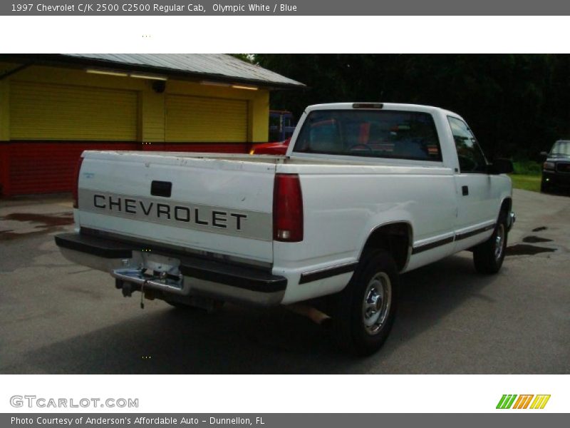 Olympic White / Blue 1997 Chevrolet C/K 2500 C2500 Regular Cab