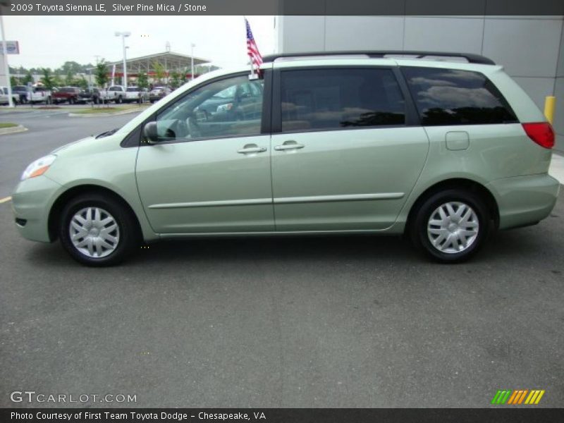 Silver Pine Mica / Stone 2009 Toyota Sienna LE