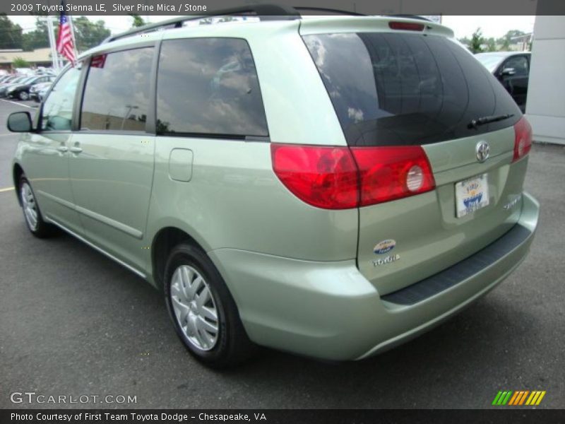 Silver Pine Mica / Stone 2009 Toyota Sienna LE