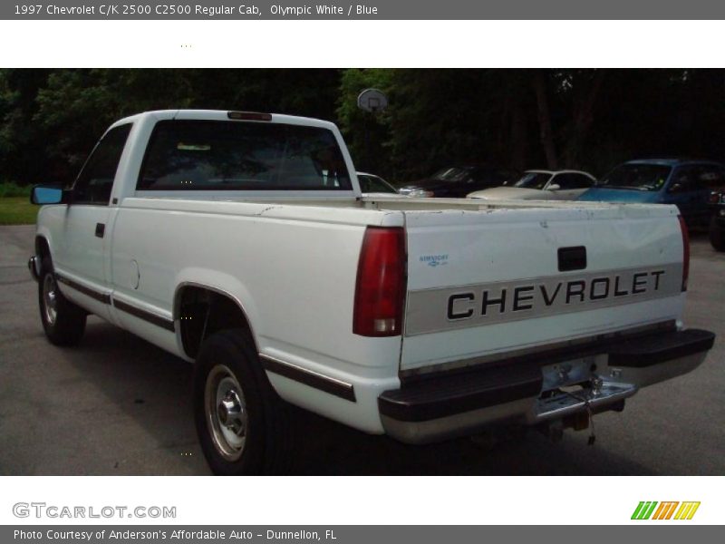 Olympic White / Blue 1997 Chevrolet C/K 2500 C2500 Regular Cab