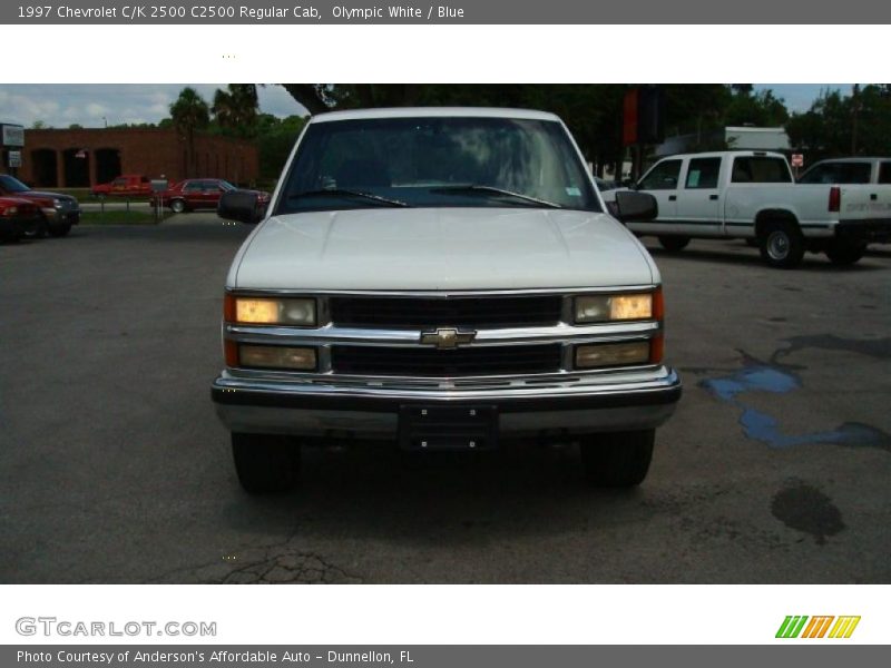 Olympic White / Blue 1997 Chevrolet C/K 2500 C2500 Regular Cab