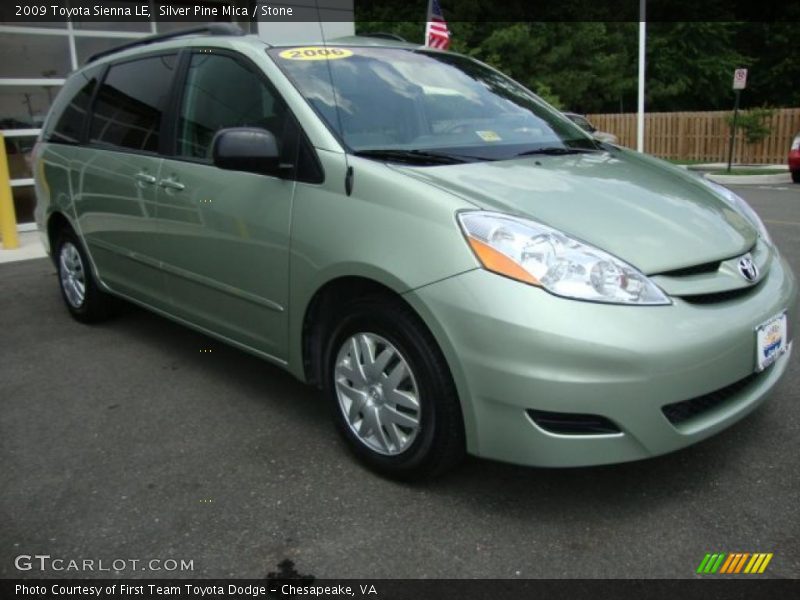 Silver Pine Mica / Stone 2009 Toyota Sienna LE