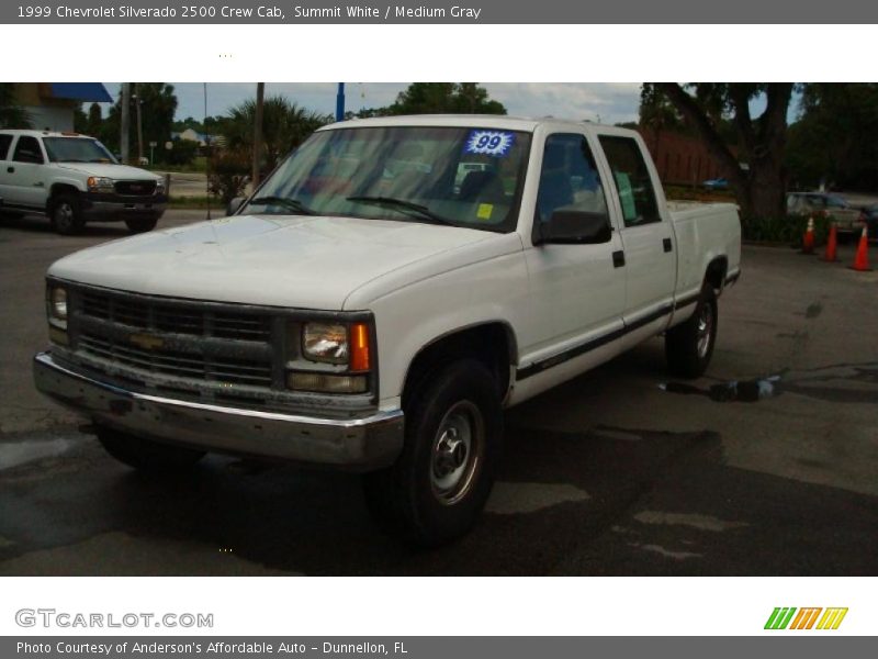 Summit White / Medium Gray 1999 Chevrolet Silverado 2500 Crew Cab