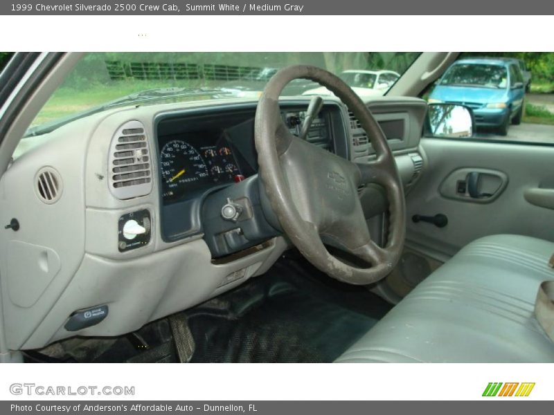 Summit White / Medium Gray 1999 Chevrolet Silverado 2500 Crew Cab
