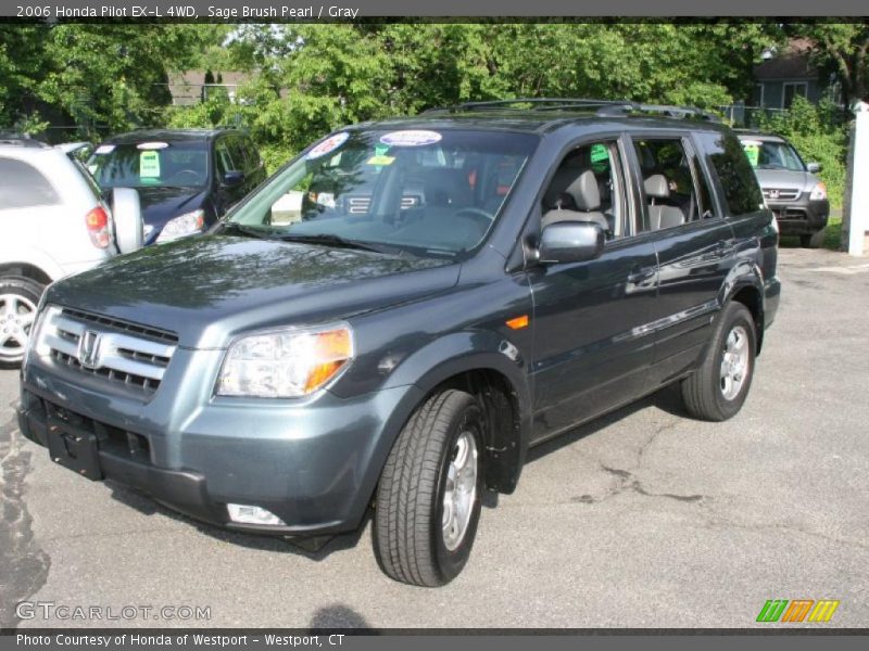 Sage Brush Pearl / Gray 2006 Honda Pilot EX-L 4WD