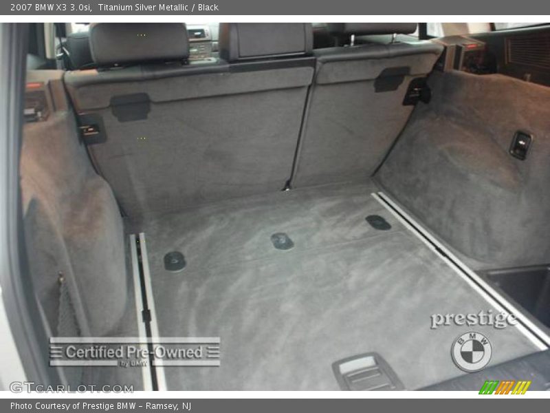 Titanium Silver Metallic / Black 2007 BMW X3 3.0si