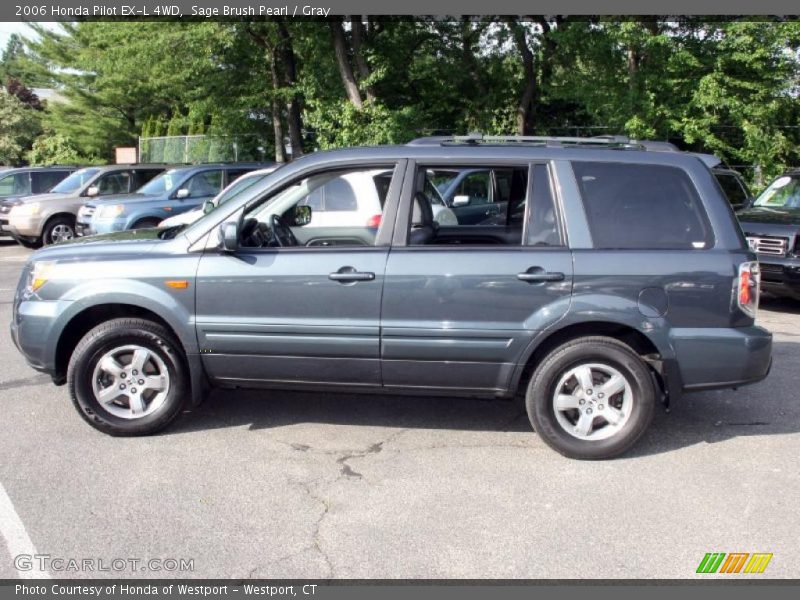 Sage Brush Pearl / Gray 2006 Honda Pilot EX-L 4WD