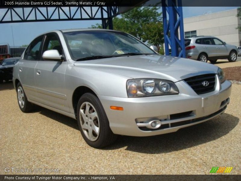 Sterling Metallic / Gray 2005 Hyundai Elantra GLS Sedan