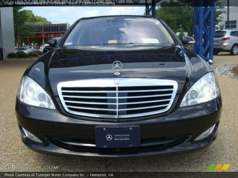 Black / Cashmere/Savanna 2007 Mercedes-Benz S 550 Sedan
