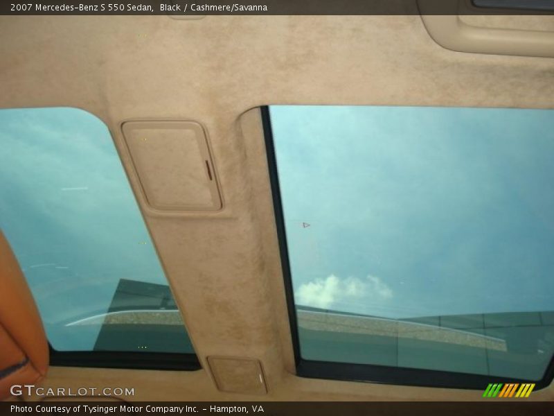 Black / Cashmere/Savanna 2007 Mercedes-Benz S 550 Sedan